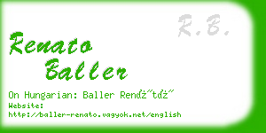renato baller business card